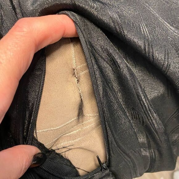 Real mink cropped coat, 3/4 sleeve, 100% mink, S-M - Picture 8 of 9